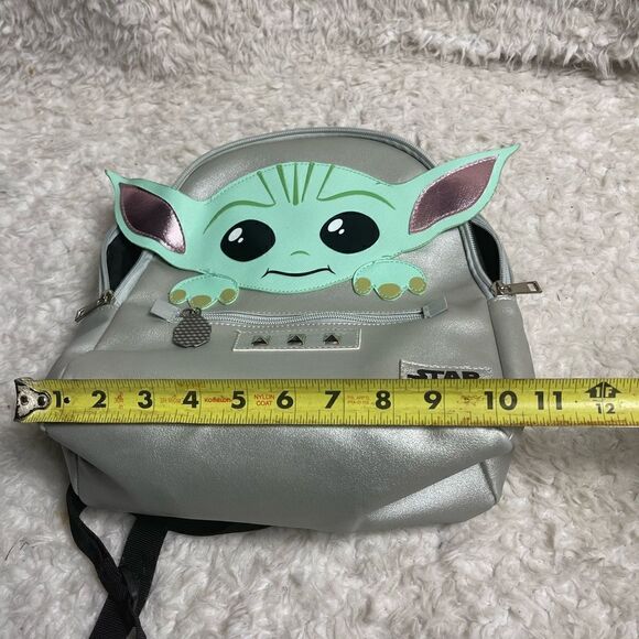 Star Wars Grogu Baby Yoda Mini Backpack Silver & mint green main image 11